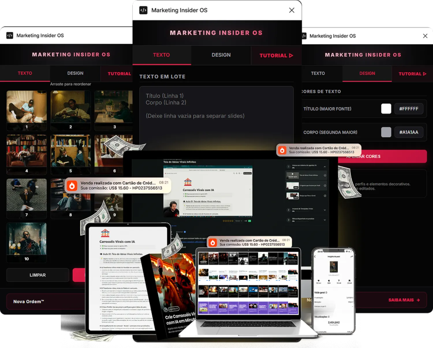 Carrossel Viral.IA — interface do sistema
